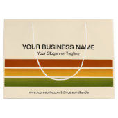 プロモーションビジネス最小ブランドなしカスタム ラージペーパーバッグ (正面)