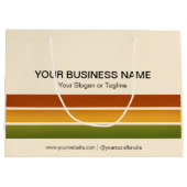 プロモーションビジネス最小ブランドなしカスタム ラージペーパーバッグ (裏面)