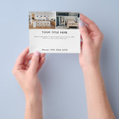 プロモーションビジネス2フォトバナーと文字 チラシ (手)