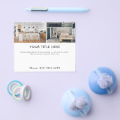 プロモーションビジネス2フォトバナーと文字 チラシ (シングル)