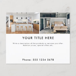 プロモーションビジネス2フォトバナーと文字 チラシ