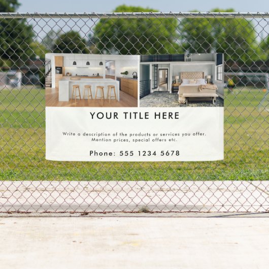 プロモーションビジネス2フォトバナーと文字 横断幕 (インサイチュ)