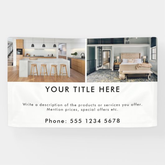 プロモーションビジネス2フォトバナーと文字 横断幕 (横)