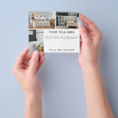 プロモーションビジネス3フォトバナーと文字 チラシ (手)