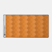 プロモーションピクセルパターングレーブラックオレンジ デスクマット (正面)