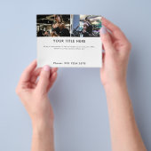 プロモーションフィットネスアスリート2フォトバナー&文字 チラシ (手)