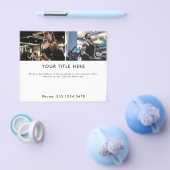 プロモーションフィットネスアスリート2フォトバナー&文字 チラシ (シングル)