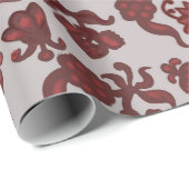 プロモーションフラワーズボヘミアンシックフローラボホグレイ ラッピングペーパー (ロールコーナー)