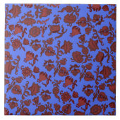 プロモーションフラワーズボヘミアンシックフローラボホブルー タイル (正面)