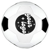 プロモーションブラック&ホワイトシンプルビジネスロゴ サッカーボール (回転)