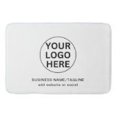 プロモーションブラック&ホワイトビジネスロゴ&文字 バスマット (正面)