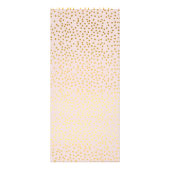 プロモーションプライスサービスリストシックな素朴な金ゴールド紙吹雪 ラックカード (裏面)