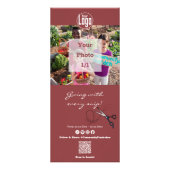 プロモーションヘアサロンコミュニティ募金 ラックカード (正面)