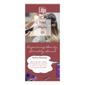 プロモーションヘアサロンスタイリングワークショップ ラックカード (正面)