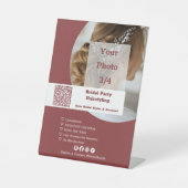 プロモーションヘアサロンブライダルパーティヘアスタイル 台座サイン (正面)