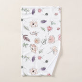 プロモーションボヘミアンシックフローラボホガールオレンジ バスタオルセット (ハンドタオル)