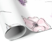 プロモーションボヘミアンシックフローラボホガールピンク ラッピングペーパー (ロールコーナー)