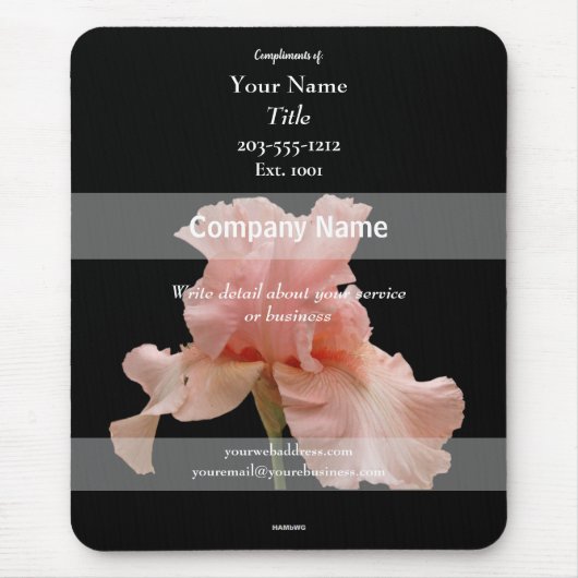 プロモーションマウスパッドアイリス – HAMbyWG マウスパッド (正面)