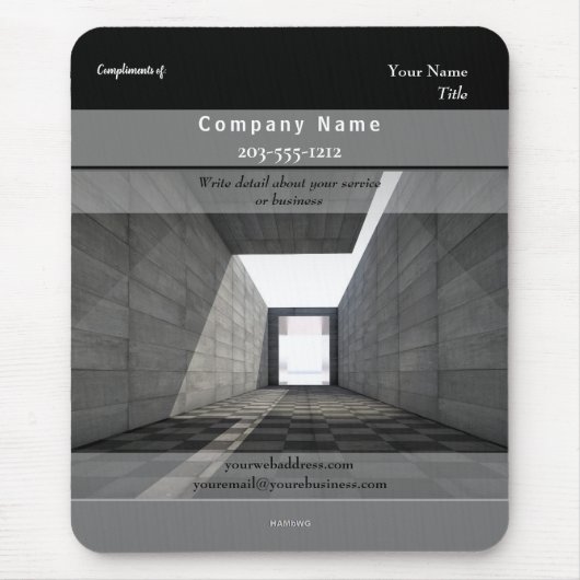 プロモーションマウスパッドアーキテクチャHAMbyWG マウスパッド (正面)