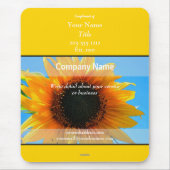 プロモーションマウスパッドグレイとヒマワリ – HAMbyWG マウスパッド (正面)