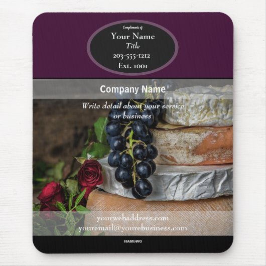 プロモーションマウスパッドフード – HAMbyWGマウスパッド マウスパッド (正面)