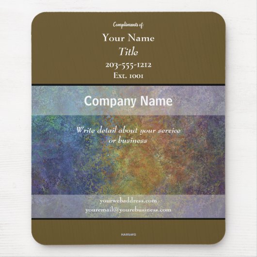 プロモーションマウスパッドブロンズ – HAMbyWG マウスパッド (正面)