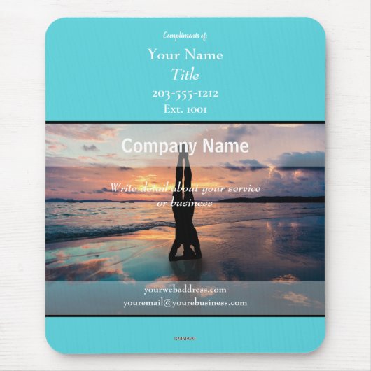 プロモーションマウスパッドヨガ – HAMbyWG マウスパッド (正面)