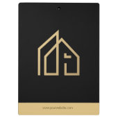 プロモーションモダン品実在の不動産カスタムロゴ クリップボード (裏面)