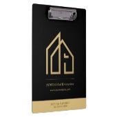 プロモーションモダン品実在の不動産カスタムロゴ クリップボード (右)