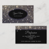 プロモーションラグジュアリーグリッタールミニススタエレガントーズ 名刺 (正面/裏面)