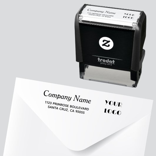 プロモーションロゴl会社名差出人住所 セルフインキングスタンプ