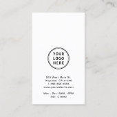 プロモーションロゴQRコード 名刺 (裏面)