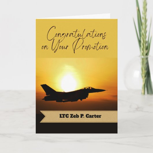 プロモーション中佐おめでとう カード (正面)