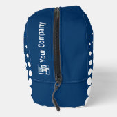 プロモーション会社のロゴハーフトーンブルーホワイト ドップキット (右)