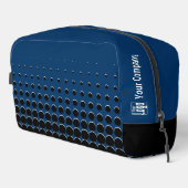 プロモーション会社ロゴドットブルー白黒 ドップキット (右コーナー)