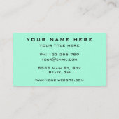 プロモーション名刺テンプレートカスタムの色 名刺 (裏面)