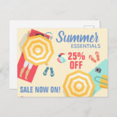 プロモーション夏セールビーチシーンカスタム ポストカード (正面/裏面)