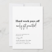 プロモーション新しいジョブパーティー招待状 招待状 (正面)