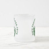 プロモーション気にランサービスロゴ名www フロストグラスマグカップ (中央)