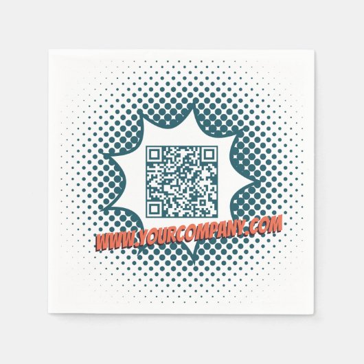 プロモーション清掃カスタムサービスWWW紙 スタンダードカクテルナプキン (正面)