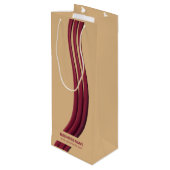 プロモーション独自ブランド包装カスタム ワインギフトバッグ (裏面アングル)