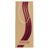 プロモーション独自ブランド包装カスタム ワインギフトバッグ (裏面)