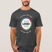 プロモーション用ビジネスTシャツ - ロゴとテキスト Tシャツ (正面)