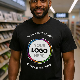 プロモーション用ビジネスTシャツ - ロゴとテキスト Tシャツ