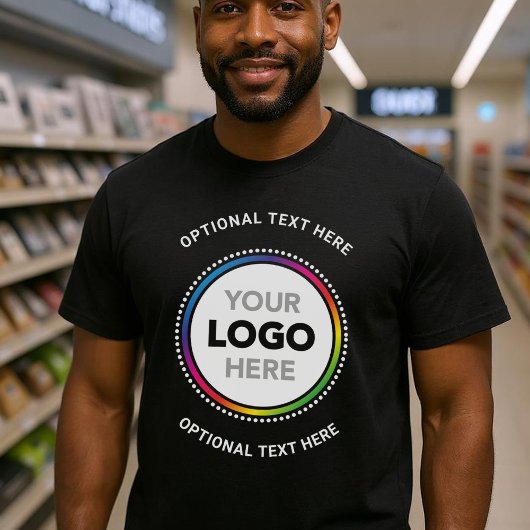 プロモーション用ビジネスTシャツ - ロゴとテキスト Tシャツ