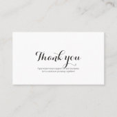 プロモーション用品は白黒ありがとう 名刺 (正面)