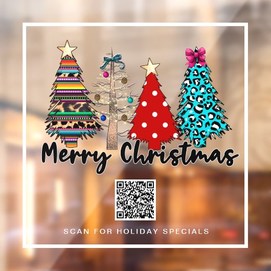 *～*プロモーション用AP20クリスマスツリーヒョウQR  ウィンドウサイン (シート2)