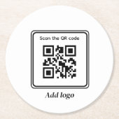 プロモーション製品、マーケティング、広告のカスタム ラウンドペーパーコースター (正面)