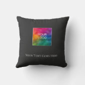 プロモーション追加アップロード会社ロゴビジネス クッション (裏面)