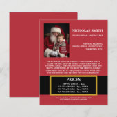 プロモーション クリスマス サンタクロース ビジネス文書 (正面/裏面)